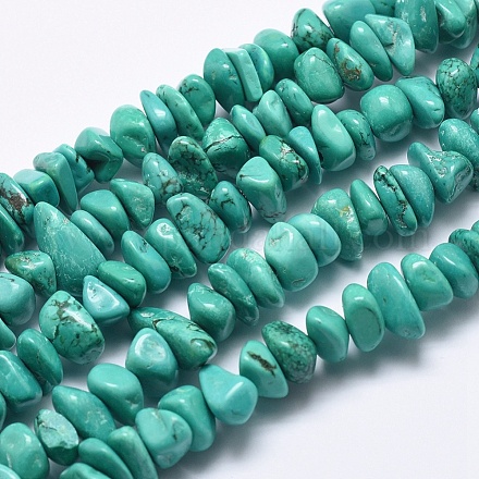Natural Magnesite Beads Strands TURQ-F008-01-1
