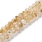 Heated Natural Citrine Beads Strands, Faceted, Rondelle, 7.5~8x5.5~6mm, Hole: 1mm, about 69pcs/strand, 15.16 inch(38.5cm)