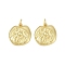 Brass Pendants, Bees, with Jump Ring, Cadmium Free & Lead Free, Rack Plating, Long-Lasting Plated, Real 18K Gold Plated, 17x16.5x3.5mm, Hole: 3.4mm