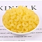 Resin Linking Rings, Imitation Soft Candy, Heart, Yellow, 12x13mm