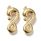 Brass S-Hook Clasps, Cadmium Free & Lead Free, Real 24K Gold Plated, 16x7x4mm, Hole: 0.2mm
