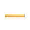 201 Stainless Steel Links Connectors, Manual Polishing, Rectangle, Golden, 35x6x2mm, Hole: 1mm
