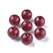 Natural Wood Beads, Lead Free, Dyed, Round, Red, 24~25mm, Hole: 5mm