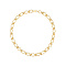 Stylish Unisex Stainless Steel Irregular Buckle Bracelet/Necklace, Golden