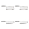 304 Stainless Steel Links Connectors, Kitchen Knife Shape, Stainless Steel Color, 53x20x3mm, Hole: 2.5~3.5mm, 4pcs/Box