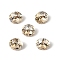 Glass Rhinestone Cabochons, Pointed Back & Back Plated, Faceted, Square, Diamond, Light Colorado Topaz, 8x5mm