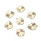 Brass Charms, Long-Lasting Plated, Cadmium Free & Lead Free, Heart, Real 24K Gold Plated, 10x8.5x0.2mm, Hole: 1.2mm