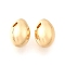 Brass Charms, Oval, Real 18K Gold Plated, 7x5mm, Hole: 1.2mm