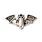Tibetan Styles Alloy Pendants, Bat, Antique Silver, 15.5x29x4.5mm, Hole: 1.6mm