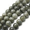 Natural Labradorite Bead Strands, Round, 4mm, Hole: 0.8mm, about 85~91pcs/strand, 15 inch