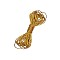 Round Elastic Nylon Cord, for Hair Ties Accessories, Gold, 1mm, about 5.47 Yards(5m)/Bundle