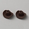 Silicone Beads, Hat, Coconut Brown, 9.5x20.5x20.5mm, Hole: 3.5mm