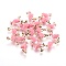Brass Enamel Pendants, Flamingo Shape, Nickel Free, Pink, Real 18K Gold Plated, 16x10.5x4.5mm, Hole: 1.4mm