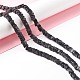 Pietra naturale nera perle di fili G-K326-09-2