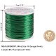 BENECREAT 18 Gauge (1mm) Aluminum Wire 492FT (150m) Anodized Jewelry Craft Making Beading Floral Colored Aluminum Craft Wire - Green AW-BC0001-1mm-10-4