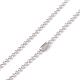 Вакуумное покрытие 304 ожерелье из нержавеющей стали с подвеской в виде сердца для женщин NJEW-E015-04RG-4