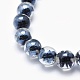 Electroplate Luster Lampwork Beads Strands EGLA-P046-A-4