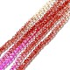 Brins de perles de verre de couleur dégradé transparent GLAA-H021-01B-10-2