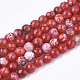 Chapelets de perles en agate naturelle craquelée G-T119-01A-07-1