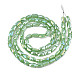 Electroplate Opaque Solid Color Glass Beads Strands EGLA-N002-25-A03-2