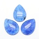 Cabochons en verre bleu pierre de melon d'eau G-P393-G03-1