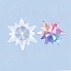 Stampi per ciondoli in silicone con fiocco di neve DIY-I036-05-1