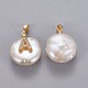 Colgantes naturales de perlas cultivadas de agua dulce KK-L187-A-01A-2