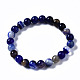 Natural Striped Agate/Banded Agate Beaded Stretch Bracelets X-BJEW-Q692-03E-4