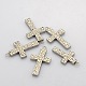 Pendentifs de croix en 304 acier inoxydable STAS-N025-10A-2