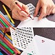 Beadthoven Drawing Painting Stencils Templates with Watercolor Pen DIY-BT0001-10-10