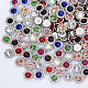 AHANDMAKER 160Pcs Sew On Rhinestone Tiny Sewing Crystal Flatback Charms Beads Buttons for Crafts Flower Crystal Glass Rhinestone for Garments Accessories RB-GA0001-01B-1