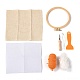 Kits d'aiguille de poinçon de tapis de tasse de coton de bricolage DIY-K032-38C-2