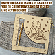 Règle au crochet à cadre carré en bois DIY-WH0537-004-4