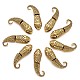 Cierres de cabeza de serpiente y gancho de aleación de estilo tibetano TIBE-TA0001-06AG-1