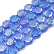 Chapelets de perles en verre transparent électrolytique EGLA-N002-27-C03-1