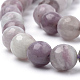 Natürliche lila Jade Perlen Stränge G-Q462-109-8mm-3