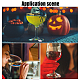 Sunnyclue Kits de fabrication de breloques en verre à vin pour Halloween DIY-SC0018-86-6