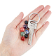 Брелок для ключей с драгоценными камнями KEYC-FH0001-30-3