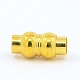 Brass Magnetic Clasps KK-M048-6mm-G-1