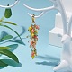 Grappe galvanoplastie perles de verre pendentif décoration HJEW-JM00621-03-2