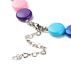 Flache runde Perlenkette aus Acryl für Frauen NJEW-JN03795-5