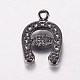Long-Lasting Plated Brass Micro Pave Cubic Zirconia Enamel Charms ZIRC-L072-55B-2