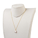Set di gioielli con perle keshi con perle barocche naturali placcate SJEW-JS00977-7