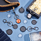 Pandahall elite diy kit de fabrication de porte-clés à breloques rondes plates DIY-PH0006-70-2