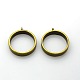 Tibetan Style Alloy Ring Pendants PALLOY-J413-04AB-NF-1