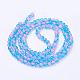 Spray Painted Crackle Glass Beads Strands CCG-Q001-6mm-19-3