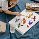 FINGERINSPIRE Dragons Stencil 30x30cm Plastic Dragon Drawing Painting Stencils Reusable Flying Dragons Stencils Dragons with Wings Stencil for Painting on Wood DIY-WH0172-643-5
