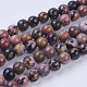 Chapelets de perles en rhodonite naturelle G-P318-04-8mm-1