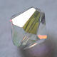 Abalorios de cristal austriaco de imitación SWAR-F022-4x4mm-02-1