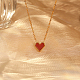 Colliers pendentif coeur en acier inoxydable YH3066-2